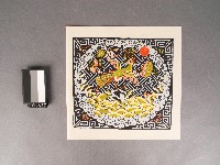 藏品(清代官服補子圖案-三品文官：孔雀絹印版畫)的圖片