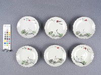 藏品(彩繪松鶴紋碟)的圖片