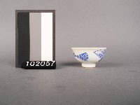 藏品(青花扇紋杯)的圖片