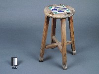 藏品(木製圓凳)的圖片