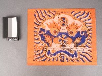 藏品(獅頭啣劍套色版畫)的圖片