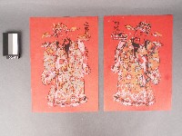 藏品(門神-加冠進祿套色版畫)的圖片