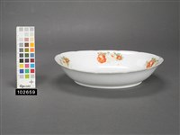 藏品(印花彩色花卉盤)的圖片