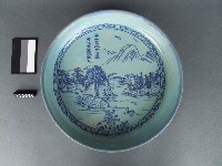 藏品(青花山水紋盤)的圖片