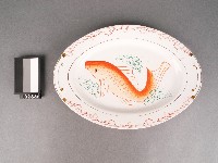 藏品(紅綠彩鯉魚紋盤)的圖片