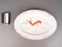藏品(紅綠彩鯉魚紋盤)的圖片