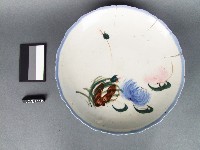 藏品(彩繪花卉紋盤)的圖片