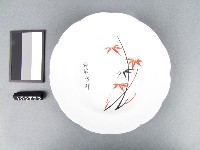 藏品(黑紅彩竹葉紋盤)的圖片