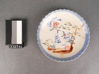 藏品(彩繪松鶴紋盤)的圖片