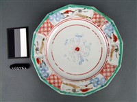 藏品(彩繪團鶴紋盤)的圖片