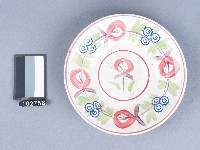 藏品(彩繪花卉紋盤)的圖片