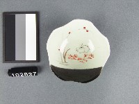 藏品(金紅彩兔紋碟)的圖片