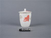 藏品(金彩紅釉壽字杯)的圖片