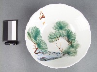 藏品(彩繪松鶴紋碗)的圖片