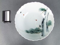 藏品(彩繪雙鶴紋碗)的圖片