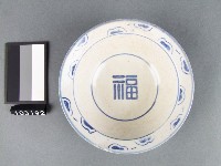 藏品(青花花卉福字碗)的圖片
