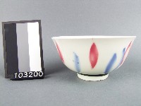 藏品(紅藍彩葉紋碗)的圖片