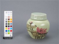藏品(綠釉花卉紋甕)的圖片