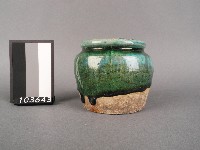 藏品(綠釉罐)的圖片