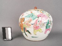藏品(粉彩狀元遊街圖罐)的圖片