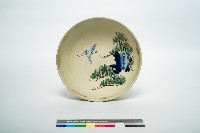 藏品(鶯歌手繪松鶴碗公)的圖片