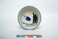 藏品(鶯歌手繪鶴紋碗公)的圖片