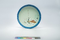 藏品(鶯歌手繪花紋盤)的圖片