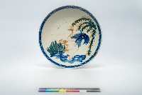 藏品(鶯歌手繪鶴紋盤)的圖片