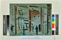 藏品(台北郵局門口玻璃看到北門的反影)的圖片