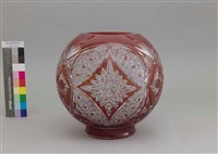 藏品(橘紅雕刻花瓶)的圖片