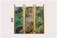 藏品(花卉屏風)的圖片