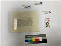 藏品(英文表揚令附相片1張)的圖片