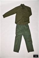 藏品(軍綠混紡長袖野戰衣+長褲)的圖片