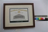 藏品(美國致贈黑蝙蝠中隊獎狀)的圖片