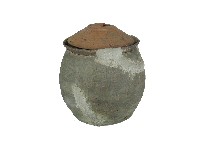 藏品(灰綠釉帶蓋陶甕)的圖片