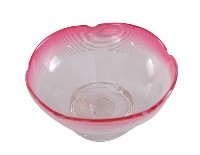 藏品(玫瑰色五辦花口玻璃碗)的圖片