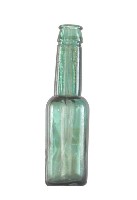 藏品(青綠色直頸透明玻璃瓶)的圖片