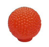 藏品(紅色浮雕葡萄圓形玻璃燈罩)的圖片