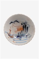藏品(釉上彩山水紋缽)的圖片