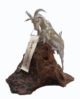 藏品(錫雕山羊開泰雕塑)的圖片