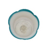 藏品(青色菱口高腳玻璃碗)的圖片