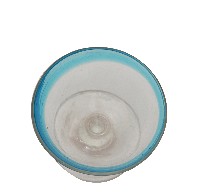藏品(青色圓口高腳玻璃杯)的圖片