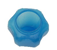 藏品(淡藍色透明六角稜面玻璃罐)的圖片