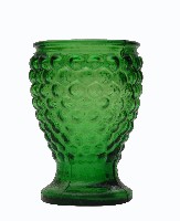 藏品(綠色圓形稜狀浮雕玻璃杯)的圖片