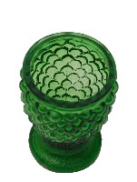 藏品(綠色圓形稜狀浮雕玻璃杯)的圖片