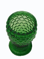 藏品(綠色圓形稜狀浮雕玻璃杯)的圖片