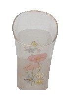 藏品(彩繪折枝花卉四方直筒玻璃杯)的圖片