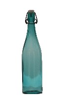 藏品(淡青綠色直頸活動鈕塞透明玻璃瓶)的圖片