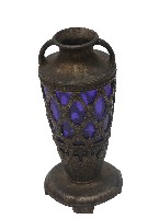 藏品(玻璃嵌金屬花瓶)的圖片