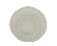 藏品(乳白色蓮瓣紋玻璃洗)的圖片